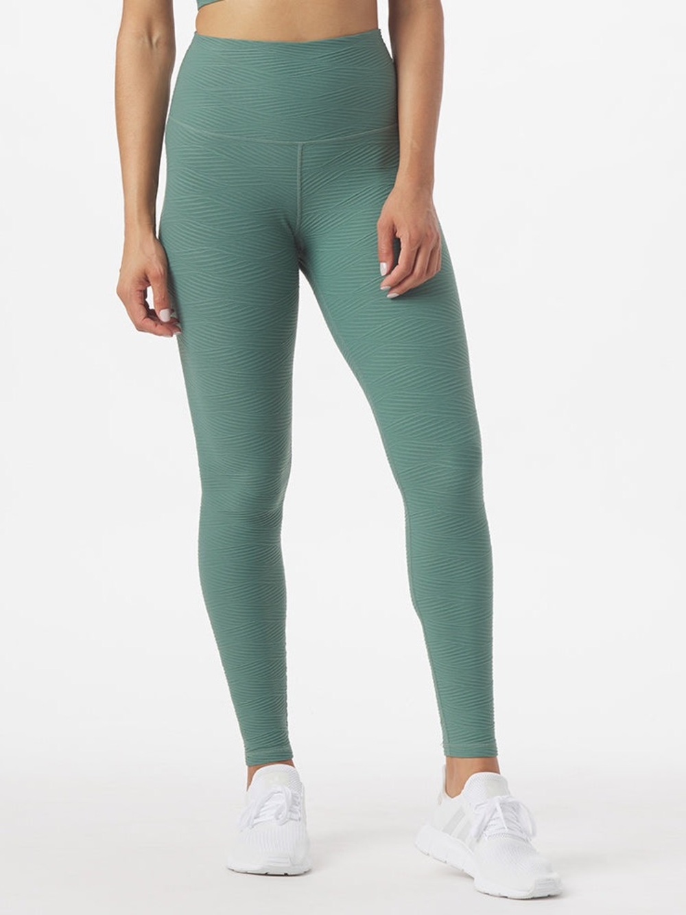 Glyder High-Waist Soothe Leggings in Silver Pine Size M - Picture 2 of 5